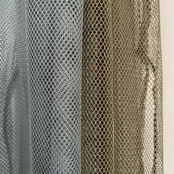 Silver mech tunic see through cover up tunic silver - Picture 3 of 4